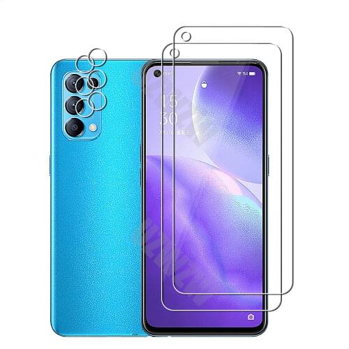 For Oppo Reno5 5G / 4G Reno 5 Camera Lens Film & Tempered Glass Screen Protectors Protective Guard HD Clear