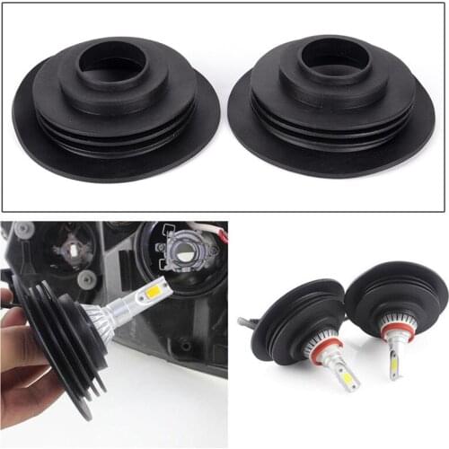 2Pcs Waterproof Universal Headlight Dust Cover Cap 3.2cm For LED HID Xenon new gen Bulb