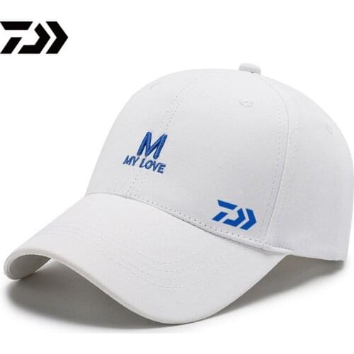 2021 DAIWA Fishing Hat Mens Outdoor Sun Protection Sunshade Fishing Hat Sports Quick-drying Hiking Riding Hat Baseball Net Cap