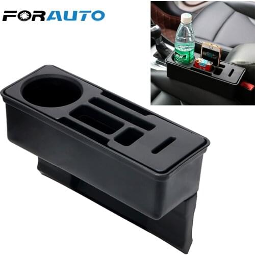 FORAUTO Auto Seat Gap Organizer Car Seat Crevice Storage Box Coin Drink Phone Cigarette Holder Car Accessories Container