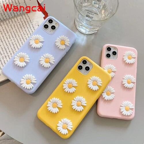 Real Flowers Soft TPU Back Cover For Xiaomi Redmi K30 K20 Pro 8 8A 7A Y1 Note 8T 8 7 6 5 Pro 5A Case Little Daisies flower Cover