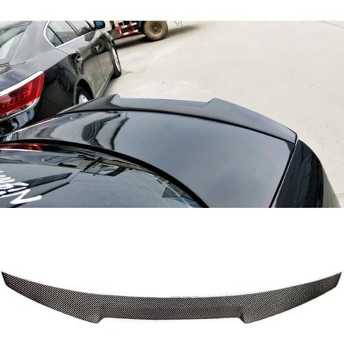 E46 M4-style Carbon Fiber Car Rear Trunk Lip Spoiler for BMW 3 Series E46 Sedan 4-Door 1996-2004