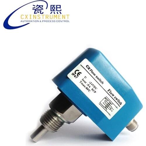 The Electronic Flow Switch 1..150 cm/s 100 Bar max pressure and 2s response time stainless steel water flow switch indicator