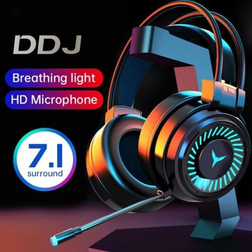Gaming Headset 7.1 Channel 4D Surround Sound Stereo With Microphone Gamer Headphones LED Light Wired Earphone For PC Laptop