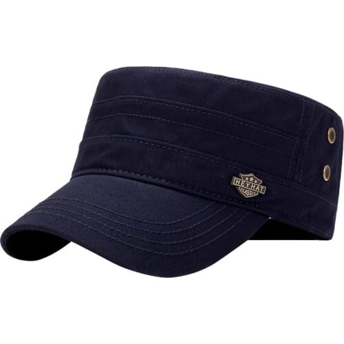 Men Military Camouflag Cap Summer Autumn Casual Cadet Hat Washed Cotton Flat Top Caps Female Vintage Hats Bone Man Cap gorras