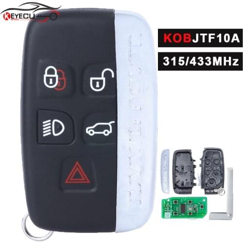 KEYECU Smart Remote Key Fob 315MHz/433MHz for Land Rover LR2 LR4,Range Rover Evoque Sport 2012 2013 2014 2015 2016 17 KOBJTF10A