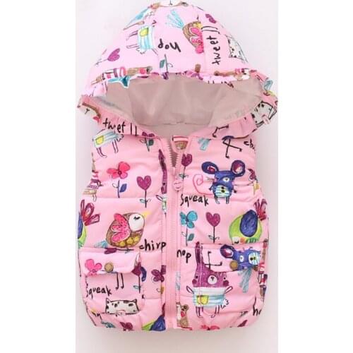 HOT boys girls vest cartoon coat kids sport hoodies outerwear children jackets clothing autumn winter waistcoat baby boy