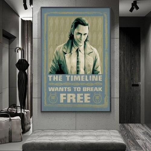 Marvel Loki TV Show Canvas Paintings on the Wall Art Posters and Prints Loki Portrait Decorative Pictures Home Decoration Cuadro