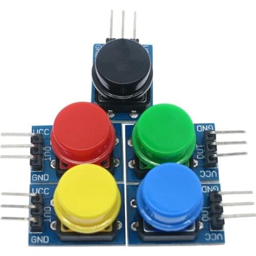 12X12MM Big Key Micro Module Big Button Module Light Touch Switch Module with hat High level output For Arduino DIY Kit