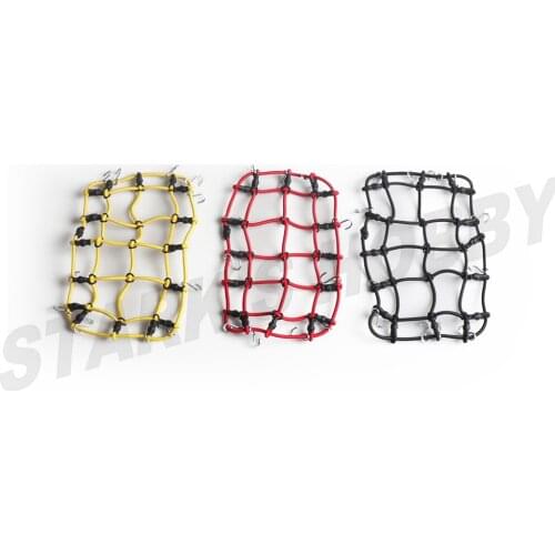 Mini Elastic Luggage Net Roof Rack Storage Net With Hooks Decoration for 1/10 RC Crawler Car Axial SCX10 Traxxas TRX4 D90 CC01