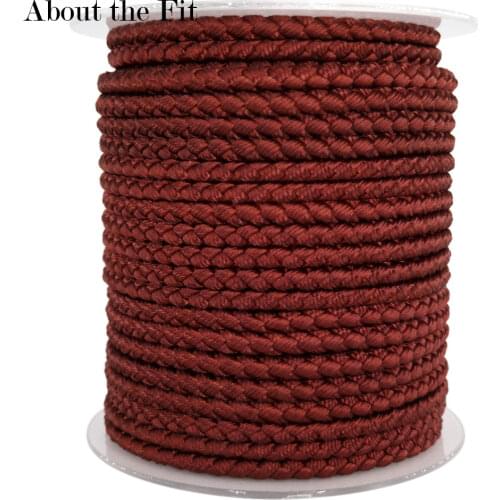 About the Fit 4.0mm 18M/Roll Woven Ropes Apparel Accessories Handcrafting Twine Thread Finding DIY Beads Cord For Jewelry Making