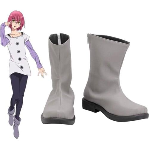 Nanatsu no Taizai Gowther Cosplay Boots Seven Deadly Sins Gowther Grey Shoes Custom Made