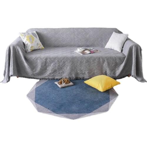Nordic Style Sofa Blanket Solid Color Soft Chair Lounge Rugs Bedspread Tapestry Bed Cover for Bedroom Living Room Home Decor