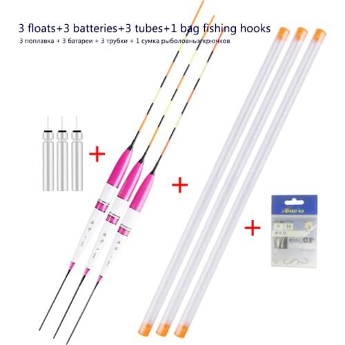 3pcs/Lot Balsa Wood Fishing Floats Shallow Water Bobber High Quality Buoy Hrad Tail Pesca With Batteries FishTools Accessories