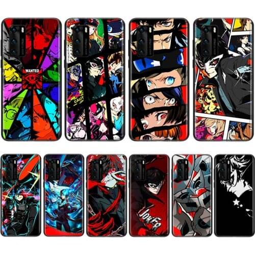 Hot Anime Persona 5 Game For Huawei Nova 5i P Smart 2021 2020 Z S Plus Mate 40 RS 30 20 10 Pro Lite 2019 2018 Phone Case