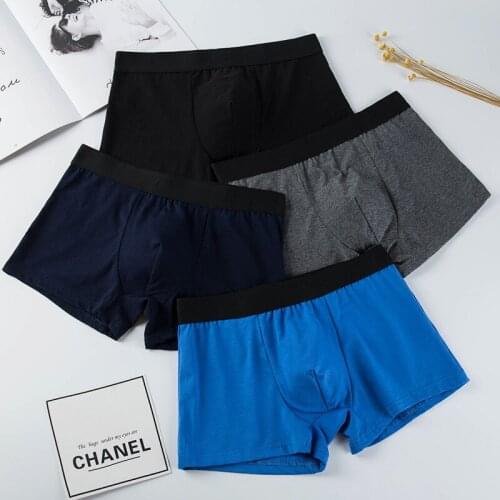 ROGRDNAN 2018 Pouplar Brand Trunk Mens Boxers Cotton Sexy Men Underwear Mens Underpants Male Panties Shorts U Convex Pouch