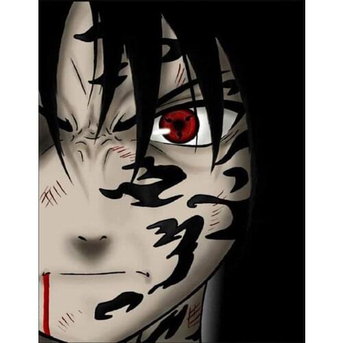 Sasuke Uchiha Level Anime Mosaic Diamond Embroidery Diamond Painting Cross Stitch Diamond Art Rhinestones