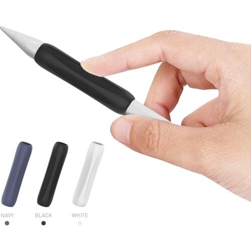 Silicone Ergonomic Grip Case Stylus Cover Protective Sleeve Wrap for iPencil 1/2 for ipad Shockproof Anti-scratch Non Slip Cover