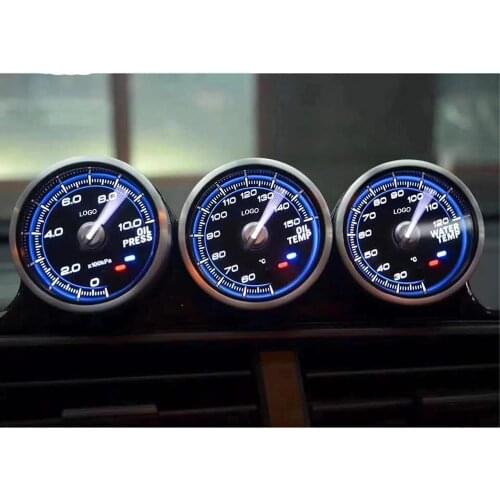 Universal Defy C2 Car Gauge 62MM 2.5inch Turbo Boost Water Temp Oil Temp Oil Pressure Volt Vacuum Guage Tachometer With Sensor