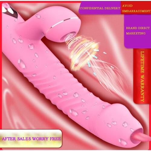 Tongue Vibrator Simulation Tongue Licking G-Spot Massager Female Masturbation Sex Toy Telescopic Vibration Penis Adult Products