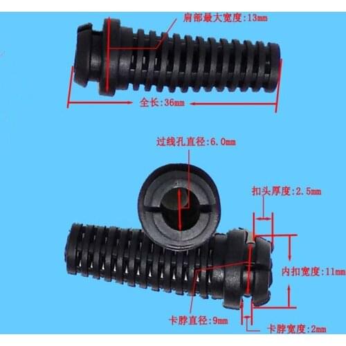 Inner buckle 6.0mm Wire end sheath tail straight plug type cable sheath wire protection sleeve