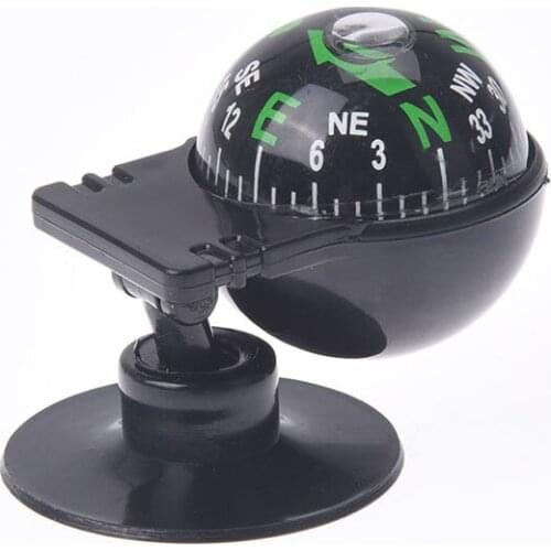 360 degree rotation Waterproof Vehicle Navigation Ball Shaped Car Compass with Suction Cup 55x30x30mm