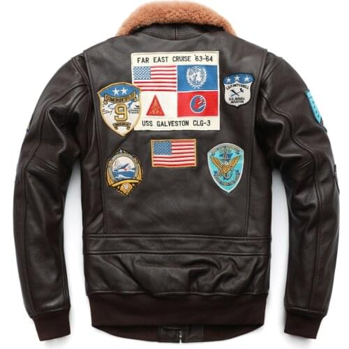 Military Clothing G1 Flight Jacket Thickening Quilted100% Cowhide Leather Jackets Men Coat Winter Overcoat M212 Dropshipping