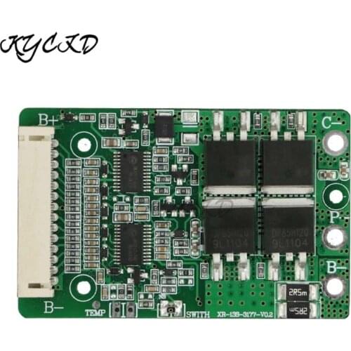 BMS 13S 48V 15A 18650 Li-ion Lithium Battery Charge Protection Board BMS 13S 15A Power Bank Charging for Electric Scooter E-bike