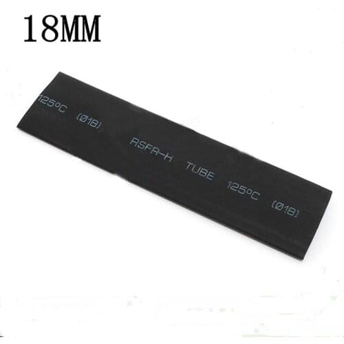 1Meters/lot 2:1 Black 18mm Diameter Heat Shrink Heatshrink Tubing Tube Sleeving Wrap Wire