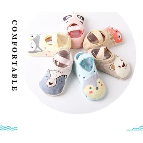 1 Pair Baby Socks Cotton Baby Socks Rubber Anti Slip Boy Girl Floor Kids Toddlers Sock Spring Cotton Toddler Floor Socks #20