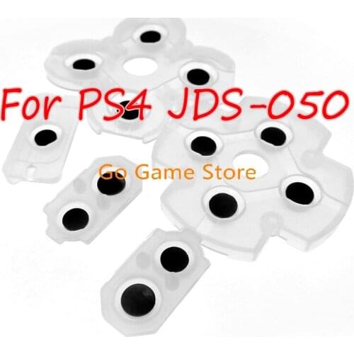 100Sets for PlayStation 4 PS4 Controller JDS-050 JDM-055 5.0 Version L1 R1 L2 R2 Conductive Rubber Contact Pad