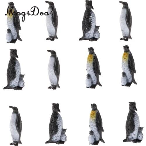12Pcs/Set Plastic Penguin Toys Ocean Animal Model Figures Kids Children Toys Figure Home Office Table Display Decor Novelty Gift