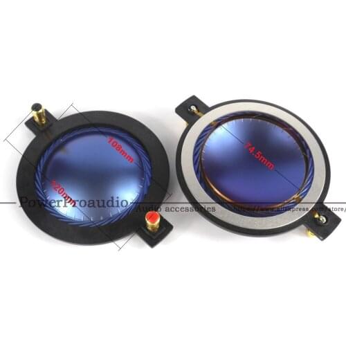 2PCS /LOT 74.5mm Blue Titanium 75Core CCAR TREBLE Voice Coil 74.46Tweeter Diaphragm Driver