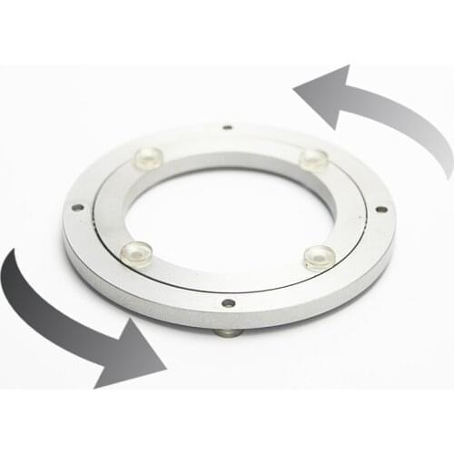 8 inch Aluminum round turntable swivel plate lazy susan rotating ball bearing Dining Table swivel base stand Furniture Hardware