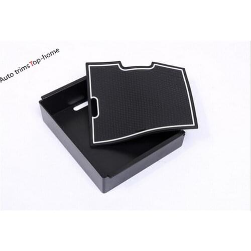 Yimaautotrims Central Storage Pallet Armrest Container Box Cover Kit For Land Rover Discovery Sport 2015 - 2019 Black Interior