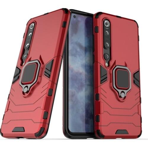 100pcs Magnet Suction Armor Hard Case Kickstand Cover Shockproof With Stand For Xiaomi Mi 11 Ultra 10i 10S Note 10 Pro 10T Lite