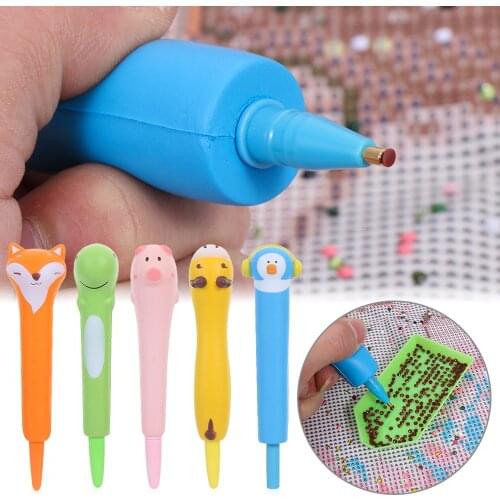 5D Stress Relief Toys Point Drill Pen Diamond Painting Pen Diamond Embroidery Painting Tool Cross Stitch Sewing Accessories