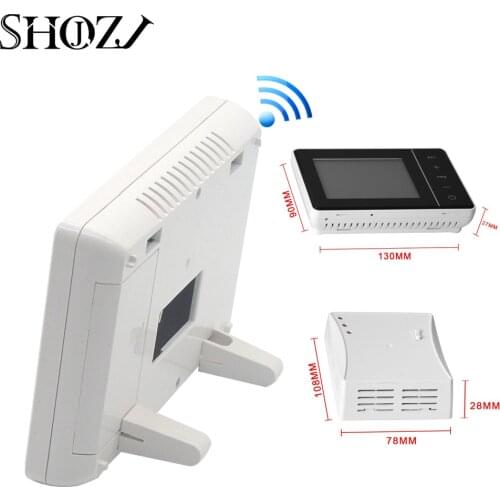 SMART HOME Programble wireless Control of Adjustable Gas Boiler with Receiver RF transmitter Mounting Plate Thermostat