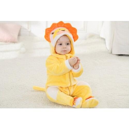 Newborn Baby Girl Boy Mario Luigi Infant Rompers Animal Lion Onesie Cosplay Costume Outfit Hooded Jumpsuit Winter Spring Suit