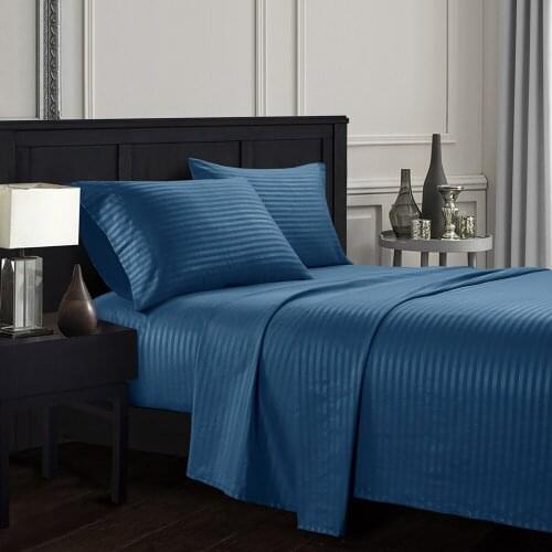 4PCS/Set Elegant Comfort Bedding Set Pure Color Embossed Collection Bed Cover Bed Sheet and Pillowcase Set Classic Bedding Set