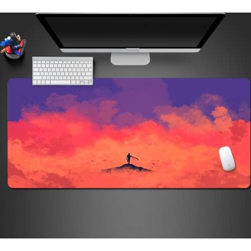 Cool Retro Abstract Fashion Non-Slip Mouse Pad For Large Computer Games Competition Washable Speed Rubber Large Table Mat