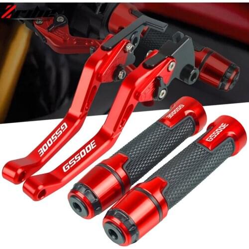 Motorcycle CNC Adjustable Brake Clutch Levers Handlebar Grip Handle Hand Grips For Suzuki GS500E GS 500E GS 500 E 1994-1998 1997