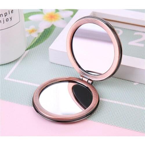 2019 New Pattern Makeup Mirror Cartoon Portable Folding Compact Mirror Magnifier Elegant High-End Pocket Hand Mirror