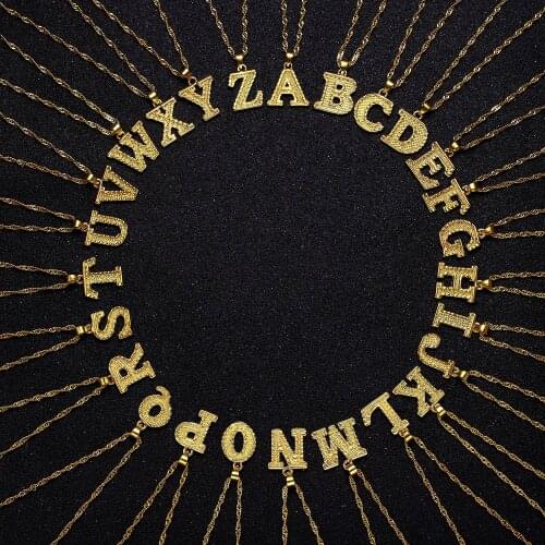 New Necklace 2021 Letter Necklaces for Women Fashion 26 Letters Pendant Necklace Jewelry Accessories Wholesale Collares