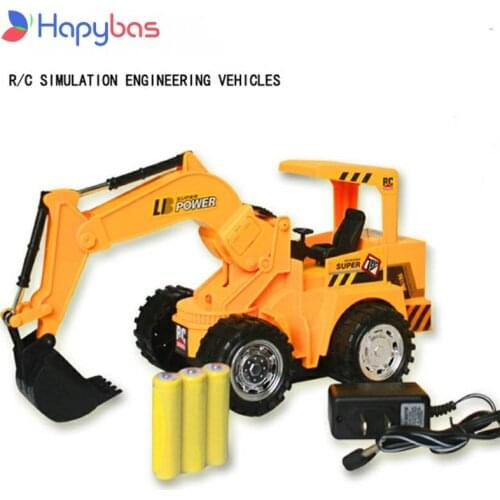 New arrival 6 channel remote control engineer simulation digger,r/c excavator,Dig Function,remote control childrens toy