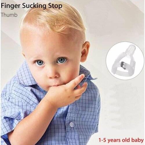 1 Pcs Baby Finger Sucking Stop Anti-eating Finger Thumb Childrens Accessories Baby Care Orthodontics Years Old For 1-5 Glo Y0c5
