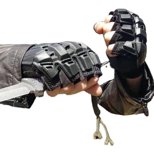 Explosion-proof Real-action Tactical Gloves Male Army Military Command Men Training Protective Black Fingerless Tactical Gloves