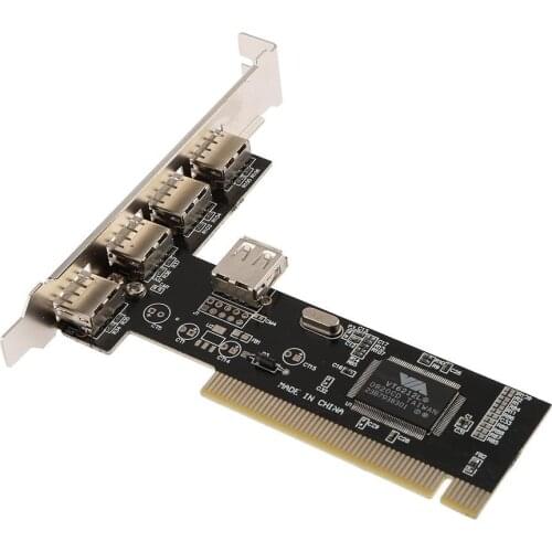 PCI-E to 4 Ports USB 2.0 HUB Converter PCI Express Expansion Card Adapter High speed PC Desktop Accessories