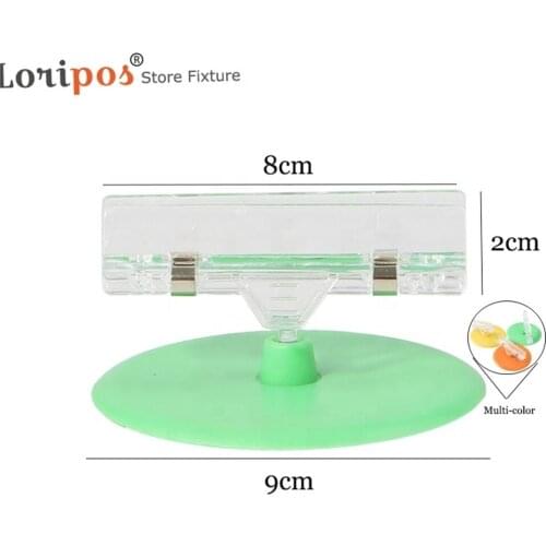 Plastic Translucence Green Blue Orange Rose Red POP Memo Note Price Label Sign Info Name Card Picture Photo Clip Holder