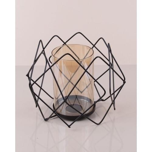 Emka Wrought Iron Prism Candle holder